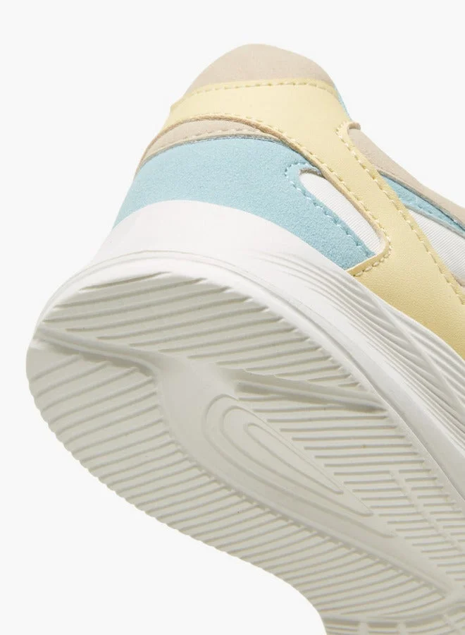 Little Missy MULTICOLOUR Panelled Sneakers with Hook and Loop Closure  | Best Price UAE