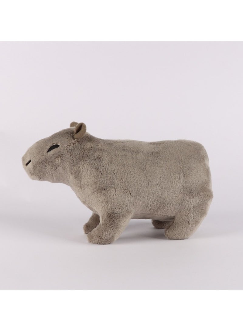 30 CM Cute Capybara Plush Doll Soft Stuffed Toys For Boys And Girls Gift (Grey) - Image 3
