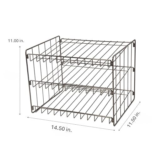 Kitchen Details 3 Tier Can Organizer | Canned Food Storage Rack | Kitchen Cabinet and Pantry Organization | Holds 36 Cans | Space Saving | Onyx - Image 2