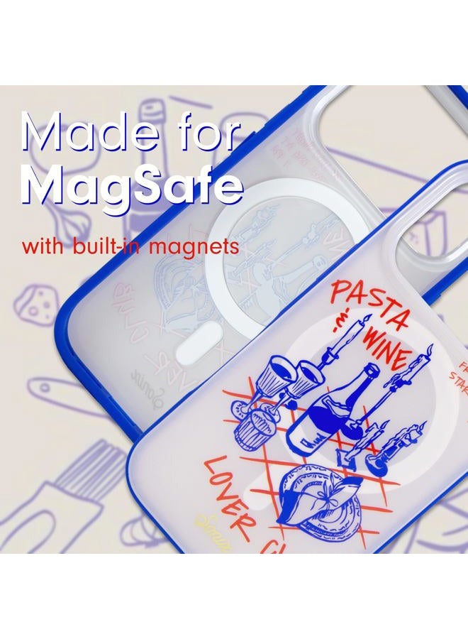 Sonix Case for iPhone 17 Pro | Compatible with MagSafe | 10ft Drop Tested | Pasta & Wine - Image 3