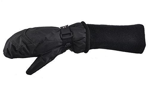 SnowStoppers Kids Waterproof Long Cuff Winter Mittens (Small (1-3 Years), Black) - Image 3