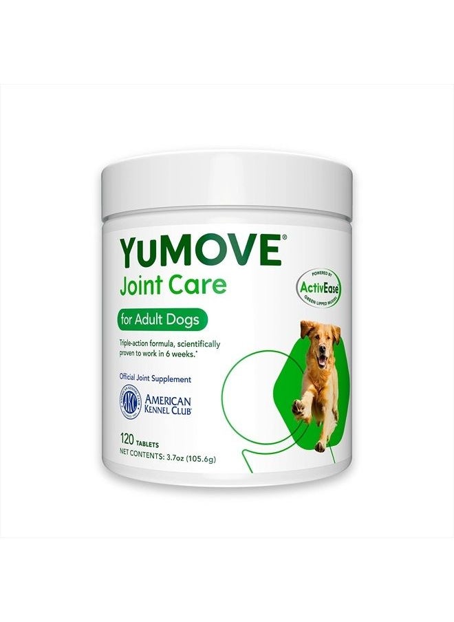 Lintbells - YuMOVE Adult Dog Tablets | Hip and Joint Supplement for Dogs with Glucosamine, Chondroitin, Hyaluronic Acid, Green Lipped Mussel | Dogs Aged 6 to 8 | 120 Count Tablets, Treat Colored - Image 1