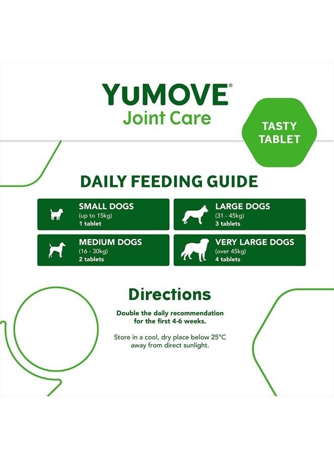 Lintbells - YuMOVE Adult Dog Tablets | Hip and Joint Supplement for Dogs with Glucosamine, Chondroitin, Hyaluronic Acid, Green Lipped Mussel | Dogs Aged 6 to 8 | 120 Count Tablets, Treat Colored - Image 1