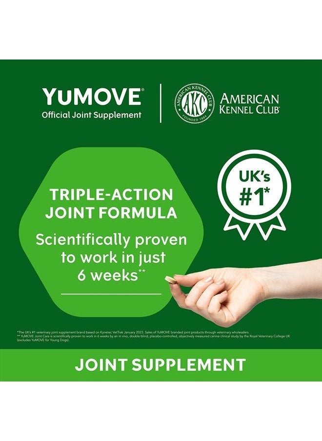 Lintbells - YuMOVE Adult Dog Tablets | Hip and Joint Supplement for Dogs with Glucosamine, Chondroitin, Hyaluronic Acid, Green Lipped Mussel | Dogs Aged 6 to 8 | 120 Count Tablets, Treat Colored - Image 1