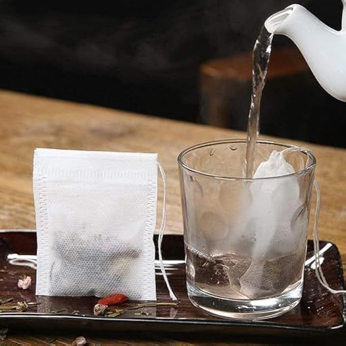 Khazna 400 Pcs Cotton Muslin Drawstring Bags Food Grade Reusable Cotton Mesh Bags Bags For Cooking Tea Coffee Filter Store Spices 354 X 275 Inch - Image 5
