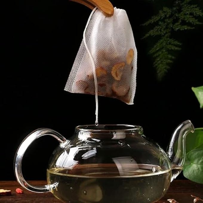 Khazna 400 Pcs Cotton Muslin Drawstring Bags Food Grade Reusable Cotton Mesh Bags Bags For Cooking Tea Coffee Filter Store Spices 354 X 275 Inch - Image 4