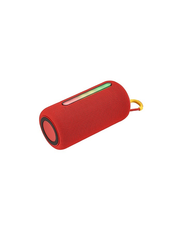 LAWAZIM Bluetooth Speaker - 5W Red Color With LED Light - Portable Wireless Speaker with TWS Pairing, BT/TF/USB/FM Modes, and Colorful Flashing Lights - for Travel, Outdoor, Parties, and Home Audio - Image 4