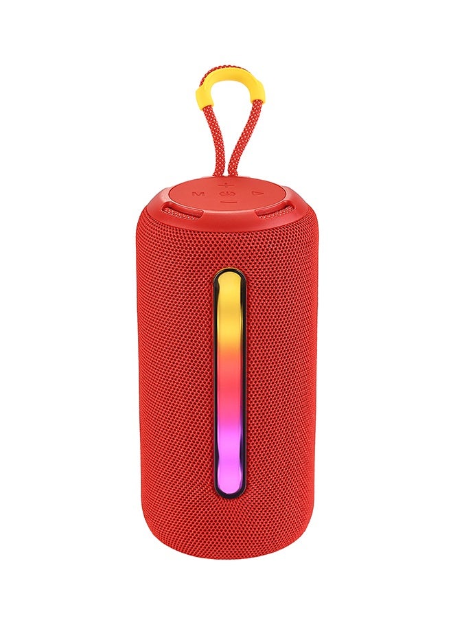 LAWAZIM Bluetooth Speaker - 5W Red Color With LED Light - Portable Wireless Speaker with TWS Pairing, BT/TF/USB/FM Modes, and Colorful Flashing Lights - for Travel, Outdoor, Parties, and Home Audio - Image 5