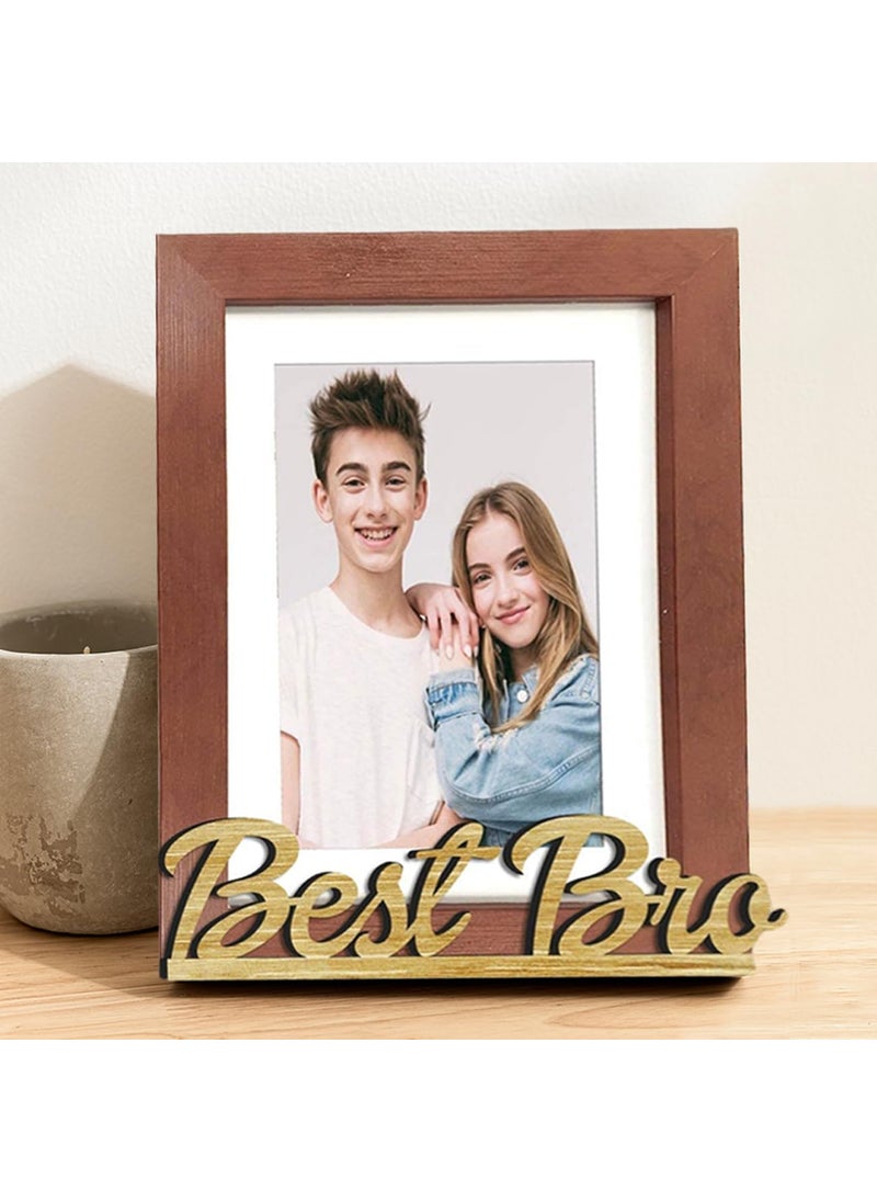 Art Street Art Street Table Photo Frame Set, Picture Frame for Home & Office Decoration (Brown, Best Bro-6x8 Inchs)  - Image 1