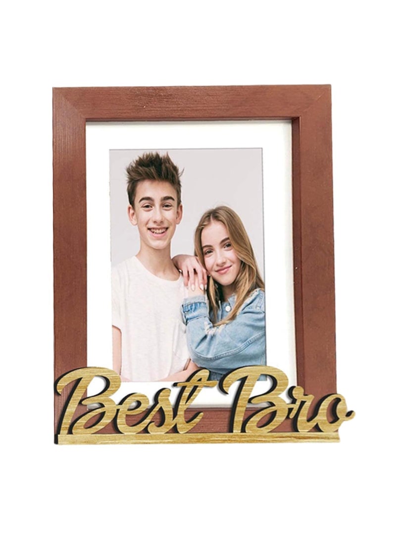 Art Street Art Street Table Photo Frame Set, Picture Frame for Home & Office Decoration (Brown, Best Bro-6x8 Inchs)  - Image 3