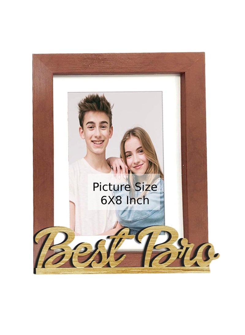 Art Street Art Street Table Photo Frame Set, Picture Frame for Home & Office Decoration (Brown, Best Bro-6x8 Inchs)  - Image 4