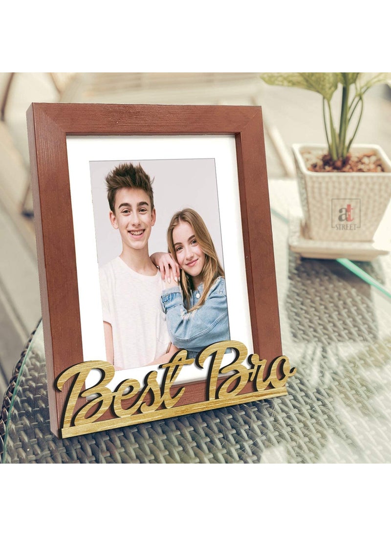 Art Street Art Street Table Photo Frame Set, Picture Frame for Home & Office Decoration (Brown, Best Bro-6x8 Inchs)  - Image 2
