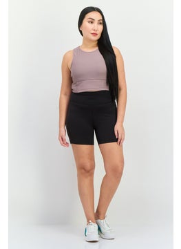 Adidas Women Sportswear Fit Pull On Training Shorts, Black  - Image 3