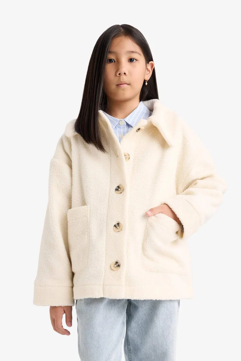 Defacto Girl Long Sleeve Plush Shirt