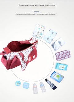 Beautiful New Arrival Mommy Bag Five-Piece Set Cute Little Elephant Mother And Baby Multifunctional Large Capacity One-Shoulder Crossbody Mommy Bag  - Image 4