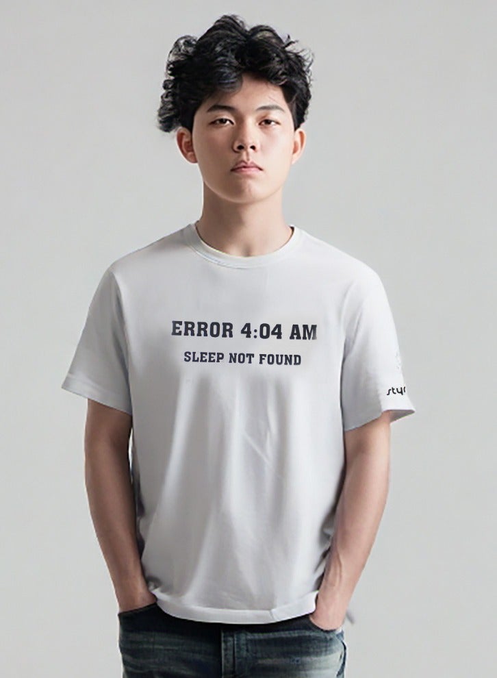 Styrke Round Neck Error 404 T-Shirt – 100% Cotton, Comfortable & Stylish Unisex Tee for Trendy Looks – Perfect for Layering or Wearing Solo - Image 3