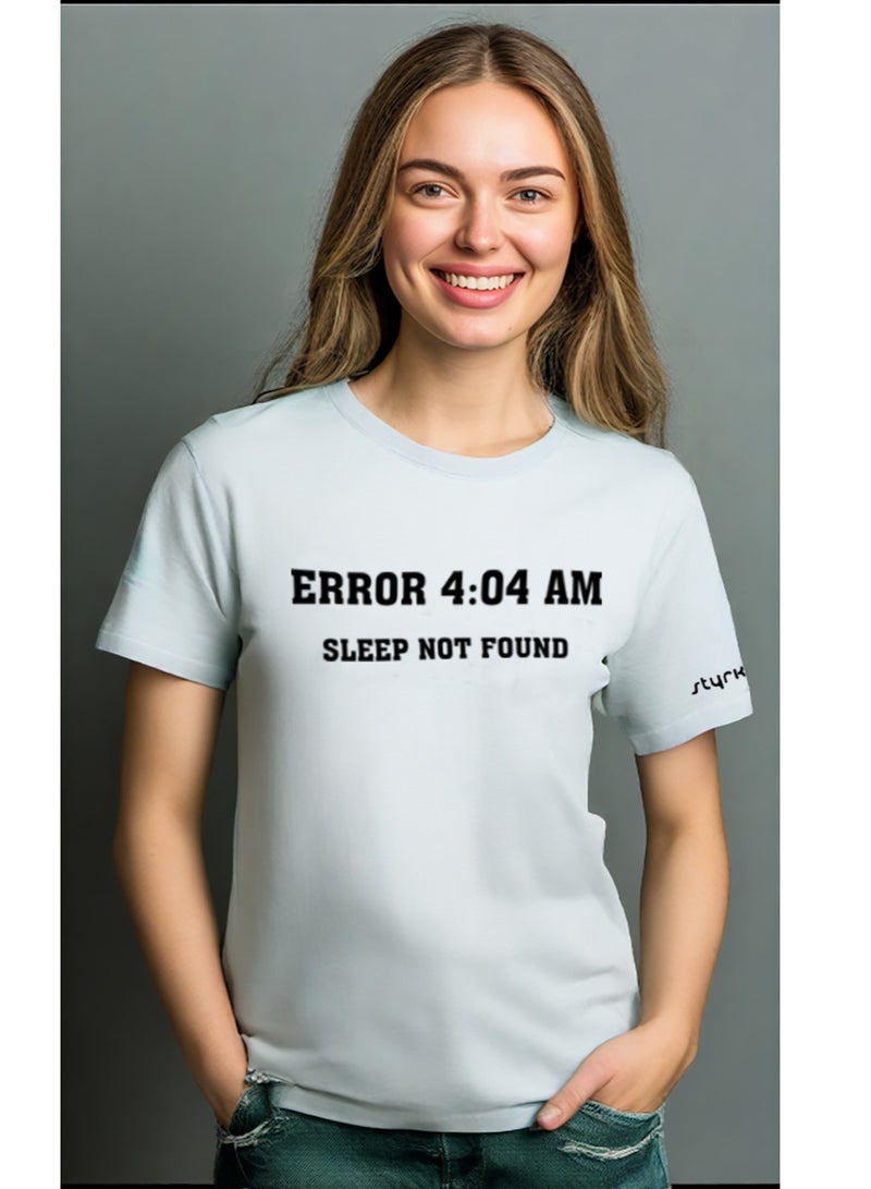 Styrke Round Neck Error 404 T-Shirt – 100% Cotton, Comfortable & Stylish Unisex Tee for Trendy Looks – Perfect for Layering or Wearing Solo - Image 5