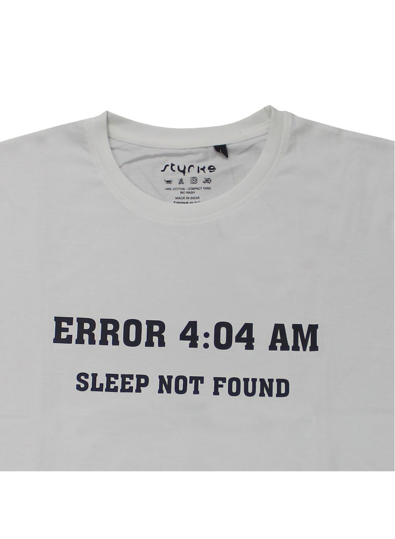 Styrke Round Neck Error 404 T-Shirt – 100% Cotton, Comfortable & Stylish Unisex Tee for Trendy Looks – Perfect for Layering or Wearing Solo - Image 4