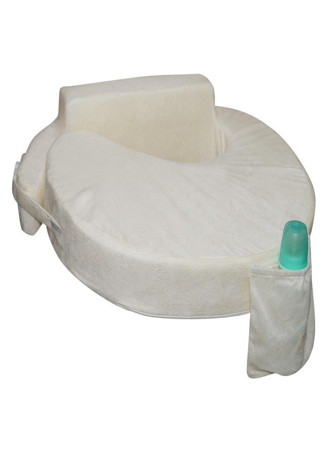 Gordon Nursing Pillow for Breastfeeding, Nursing and Posture Support with Pocket and Removable Slipcover Made in Eco Friendly Soft Fabric (White) - Image 1
