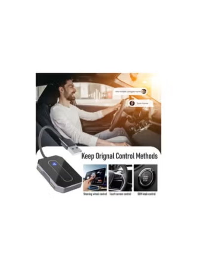 A smart adapter to convert the Carbitlink/EasyConnection system to wireless CarPlay and Android Auto; an instant upgrade and direct plug-and-play installation for car screens. - Image 2