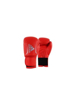 Adidas Boxing Gloves Speed 50  Color: SolarRed/Silver  Size: 6 Oz  - Image 1