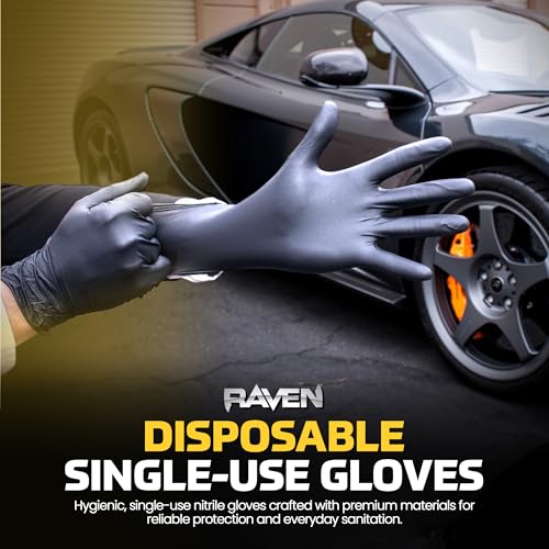 SAS Raven Exam Grade Nitrile Disposable Gloves XL, Powder Free Latex Free Gloves, 7 Mil Puncture Resistant, For Law Enforcement, Automotive, Health Care & Cleaning Supplies, 50 Count - Image 5