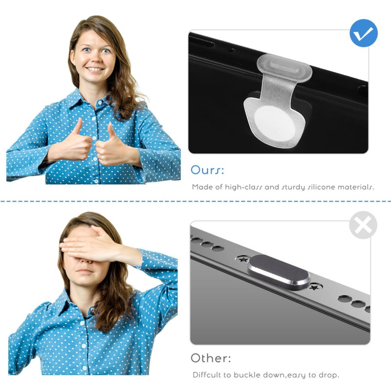 8 قطع أغطية غبار مضيئة لمنافذ USB-C تحافظ على نقاء منافذ الشحن وتحميها من الأوساخ والوبر - Image 4