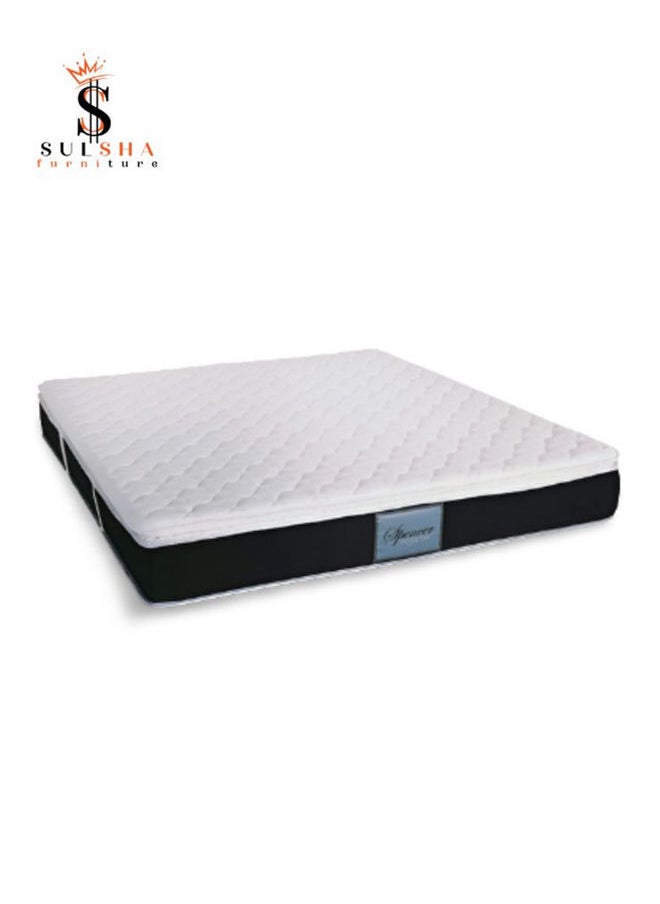 SULSHA - Spencer Pillowtop Spring Mattress With Foam Back Supported Mattress Spine Balance For Pressure Relief Queen Size 160x190x28 cm - Image 1