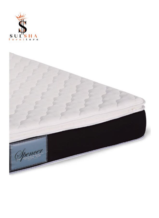 SULSHA - Spencer Pillowtop Spring Mattress With Foam Back Supported Mattress Spine Balance For Pressure Relief Queen Size 160x190x28 cm - Image 1