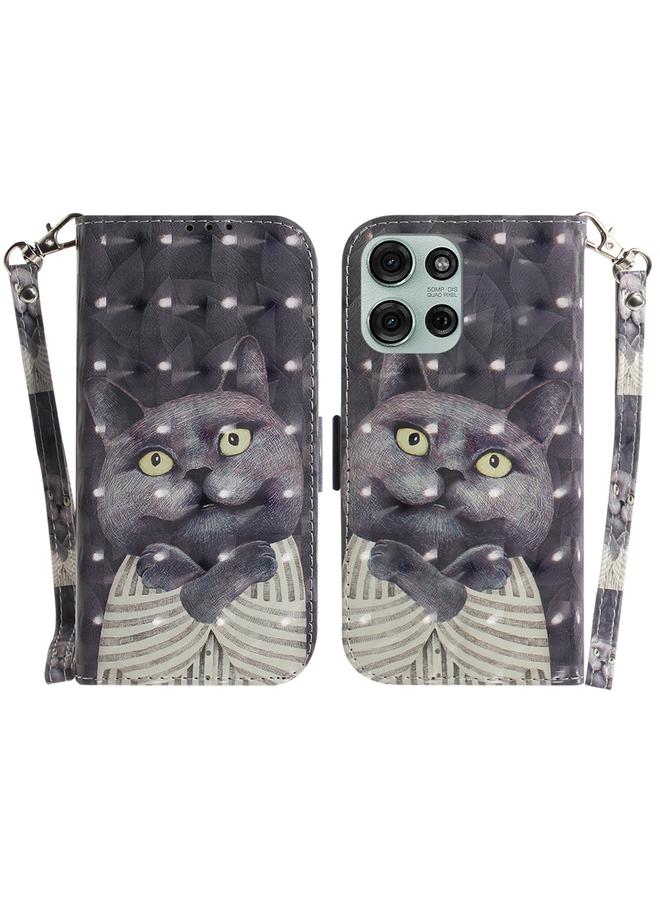 S-TOP Case For Motorola Moto G75 5G 3D Colored Flip Leather Phone Case - Image 1