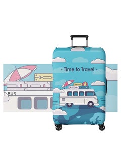 SYOSI Luggage Cover, Suitcase Cover Luggage Cover, Protector Spandex Suitcase Protector Cover, Suitcase Protector Trunk Washable Luggage Covers, Cover for Protector Premium Elasticated (M 22-24 Inch)  - Image 1