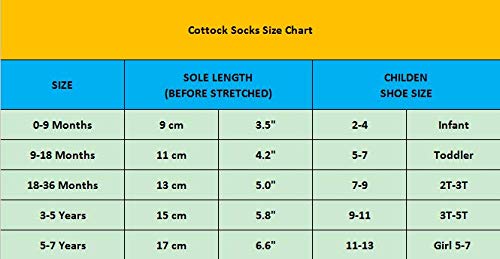Cottock 12 Pairs Toddler Girl Grip Socks Non Skid Cotton Crew Socks, Baby Socks Girl Anti Slip Socks for Kids Girls (12 Pairs, 5-7 Years) - Image 3