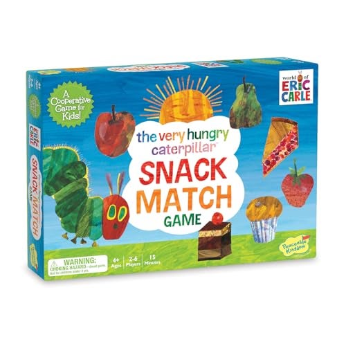 Peaceable Kingdom World of EricCarleThe Very Hungry CaterpillarSnackMatch Game Cooperative Memory Board Game for Kids Ages4 26Players 3D Leaf Board 31Tokens Included - Image 1