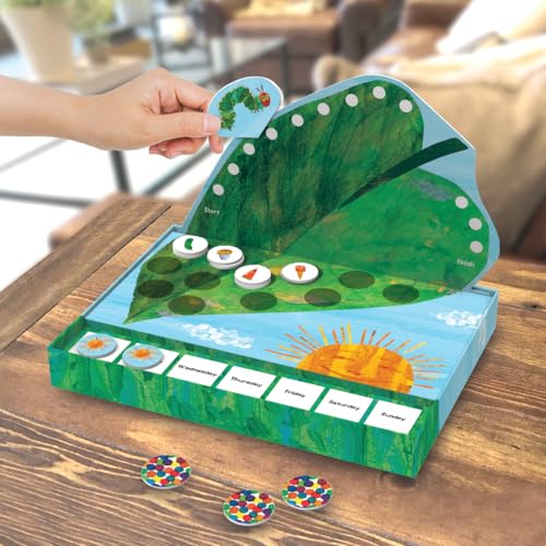 Peaceable Kingdom World of EricCarleThe Very Hungry CaterpillarSnackMatch Game Cooperative Memory Board Game for Kids Ages4 26Players 3D Leaf Board 31Tokens Included - Image 5