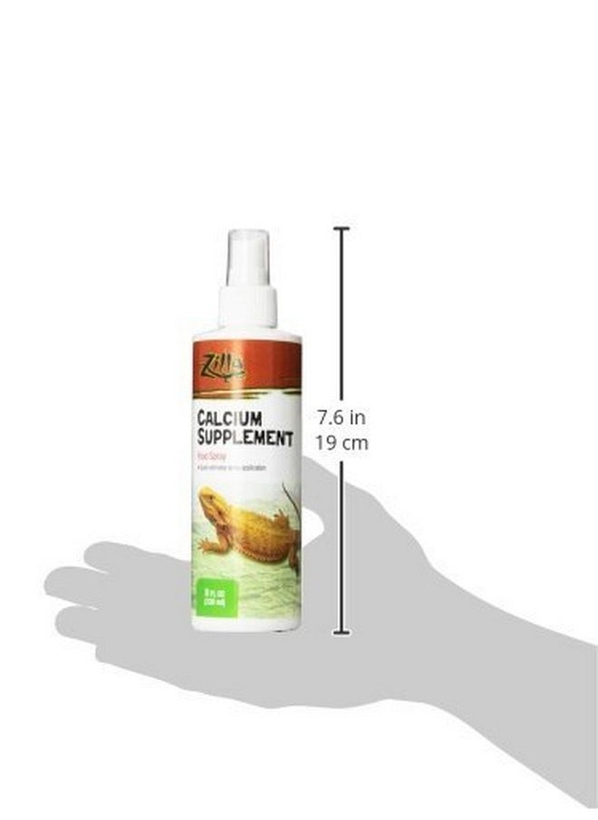 Zilla Zilla Reptile Health Supplies Calcium Supplement Food Spray, 8-Ounce (3 Pack)  - Image 3