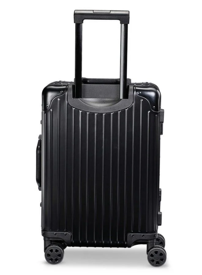 LIMRA luxury 20-inch full aluminum cabin carry-on suitcase - black edition