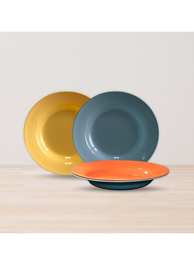 Feelings Plastic Salad Plate  4Pcs Set (19Cm) | Lightweight & Easy To Clean - Image 1