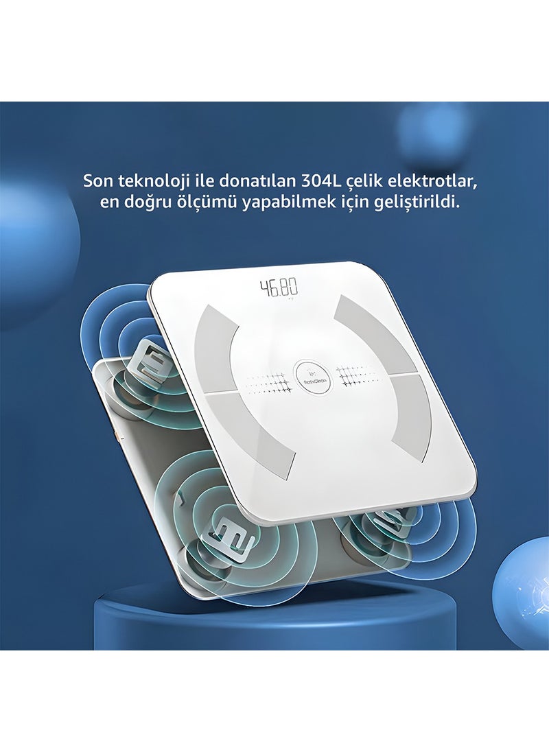 RossClean Smart Life 2 Smart Bluetooth Scale with Fat Meter Function  - Image 5