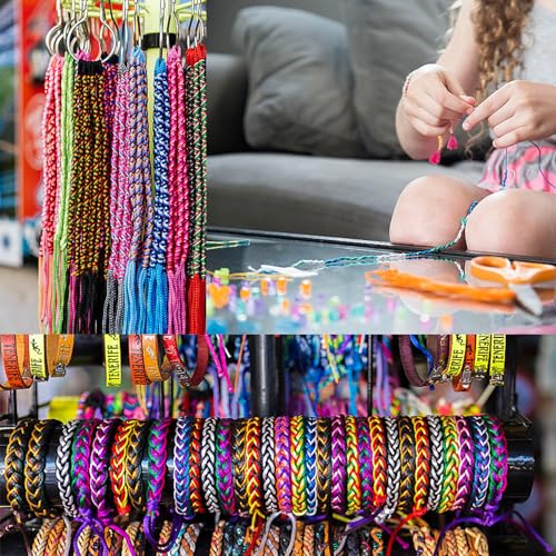 Mayitr 0.8mm Nylon Cord, Thread Chinese Knot Macrame Rattail Bracelet Braided String (Black) - Image 3