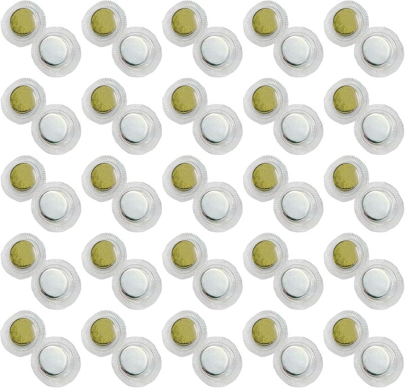 50 Pcs Clear Sew On Snaps, Mini Invisible 0.4 in / 10 Mm, PVC Coated Closure Buttons with Strong Attachment Force for Clothing, Purses, and Totes - Image 1