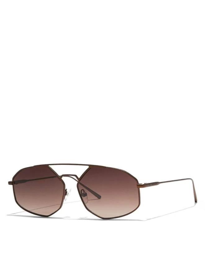 30Sundays POIRET - La French Collection Men Brown Sunglasses - Frame Material: Metal - Lens Color: Brown- Frame Color: Brown - Full Rim
