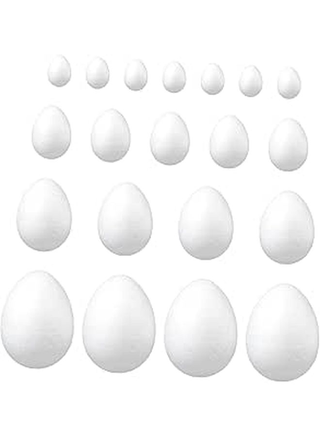 45pcs Hand Painted Simulation Easter Eggs Graffiti Craft Decor - Image 1