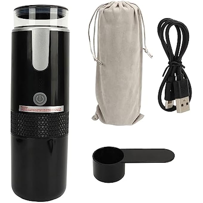 Jectse Portable Espresso Machine With Built In 1200Mah Battery  Type C Charging Cable Coffee Capsules  Ground Coffee Travel Coffee Maker 495G Lightweight - Image 1