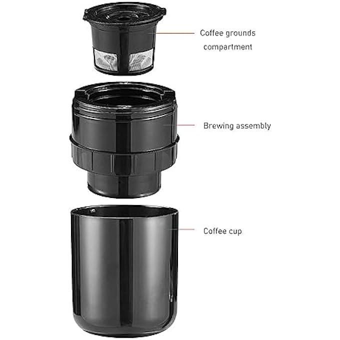 Jectse Portable Espresso Machine With Built In 1200Mah Battery  Type C Charging Cable Coffee Capsules  Ground Coffee Travel Coffee Maker 495G Lightweight - Image 4