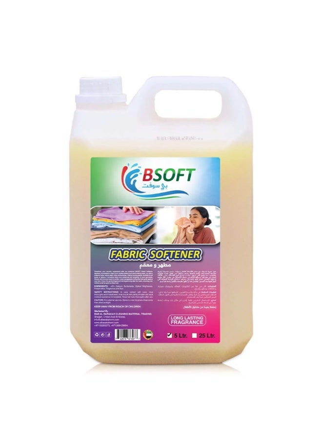 BSOFT Fabric Softener Oud 5L – Long-Lasting Freshness, Gentle Soft Care for Clothes, Safe for All Fabrics, Concentrated Liquid Fabric Conditioner - Image 1