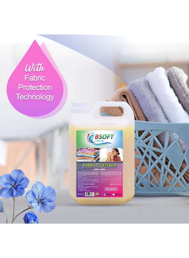 BSOFT Fabric Softener Oud 5L – Long-Lasting Freshness, Gentle Soft Care for Clothes, Safe for All Fabrics, Concentrated Liquid Fabric Conditioner - Image 2
