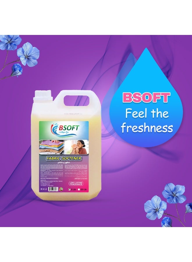 BSOFT Fabric Softener Oud 5L – Long-Lasting Freshness, Gentle Soft Care for Clothes, Safe for All Fabrics, Concentrated Liquid Fabric Conditioner - Image 4