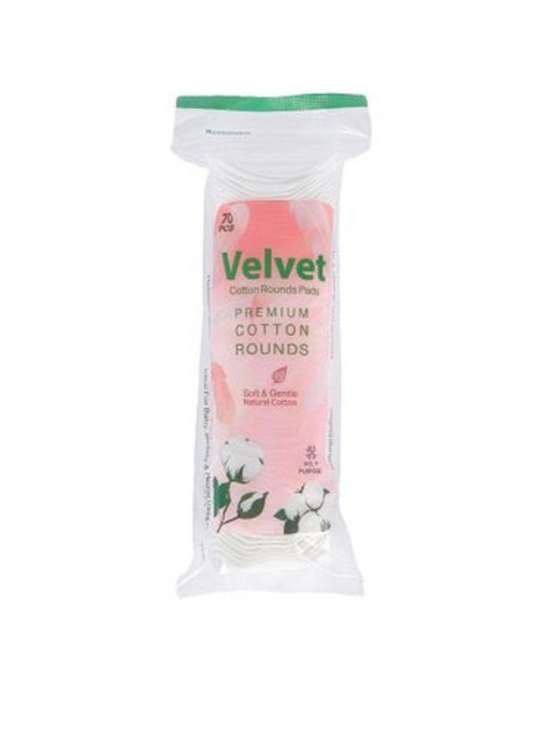VELVET - Cotton Rounds Pads 70pcs - Image 1
