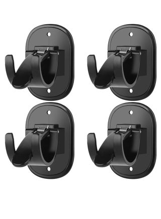 Self Adhesive Curtain Rod Bracket, 4 Count Universal Plastic Curtain Rod Holders, Can be Drilled or Self-Adhesive, Curtain Rod Hooks for Bathroom, Bedroom, Livingroom, Kitchen, Black - pzsku/ZA3E96BFC832AB2A150D2Z/45/_/1706587353/4ddb5ef6-7cde-4ec6-b94c-58383240da21