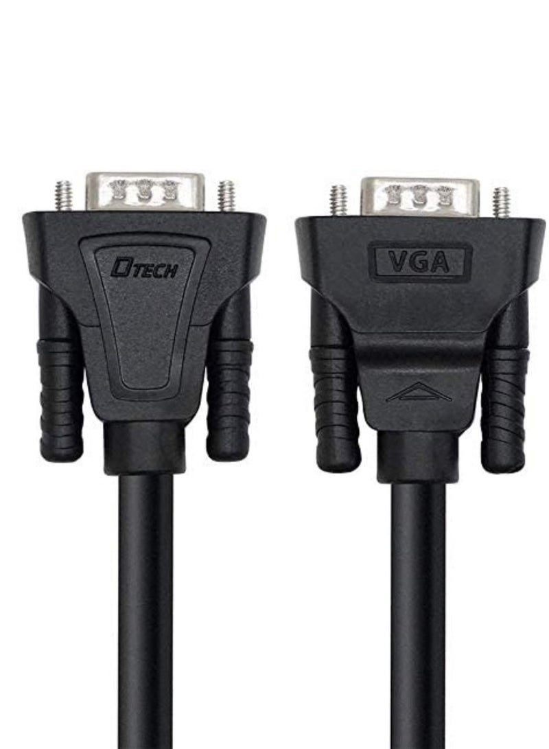 DTech Meter SVGA VGA Computer Monitor Cable Male to Male Supports 1080p High Resolution 3 Feet Black - Image 2